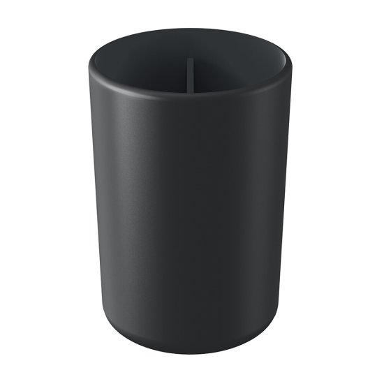 Стакан для ванной Ambient Flux настольный двойной пластик черный графит (AFX037ABSBGR)