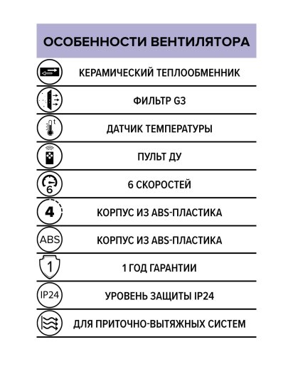 Рекуператор Rever D125 мм 25 дБ 63 м3/ч таймер цвет белый
