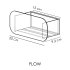 Полка для ванной Flow Radius 200х92х90 мм металл черная (Fl-ra-m20-ч)