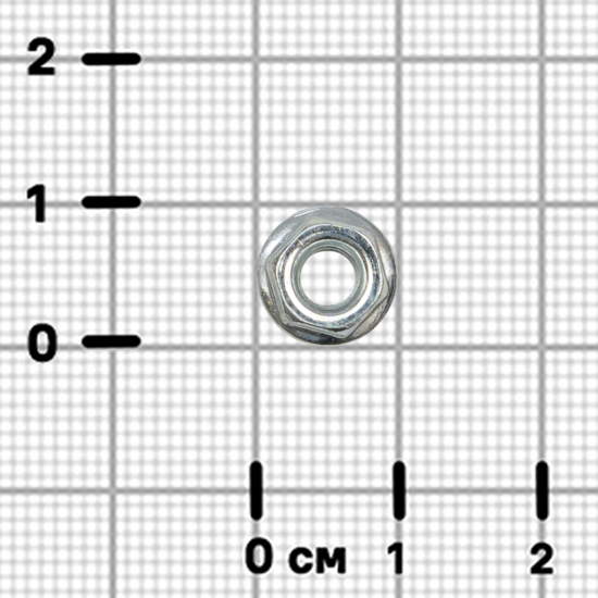 Гайка шестигранная М3 DIN 6923 сталь оцинкованная 50 шт.