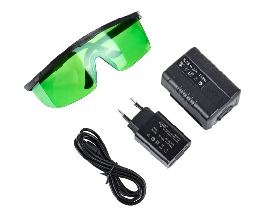 Уровень лазерный Elitech ПЛ 10-4В-ЗЕЛ зеленый луч, 25 м