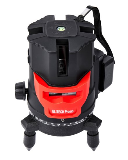 Уровень лазерный Elitech ПЛ 10-4В-ЗЕЛ зеленый луч, 25 м