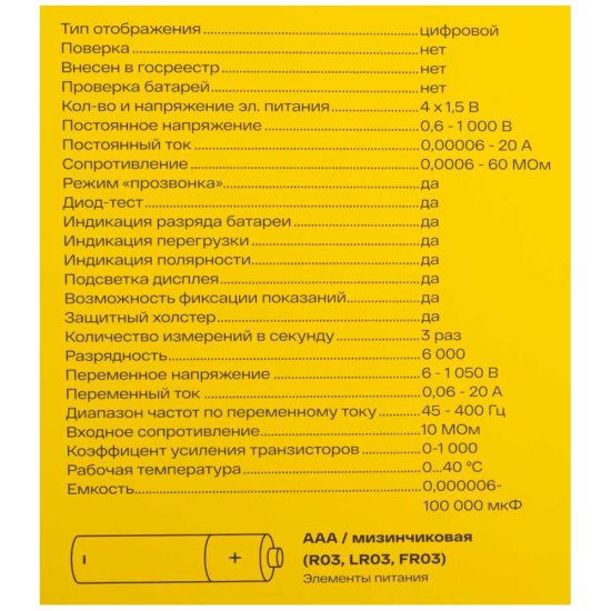 Цифровой мультиметр Inforce 01-05-08