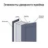 Добор дверной коробки телескопический Ларго Соло Эколайн 2060x200x10 эмаль, цвет белый