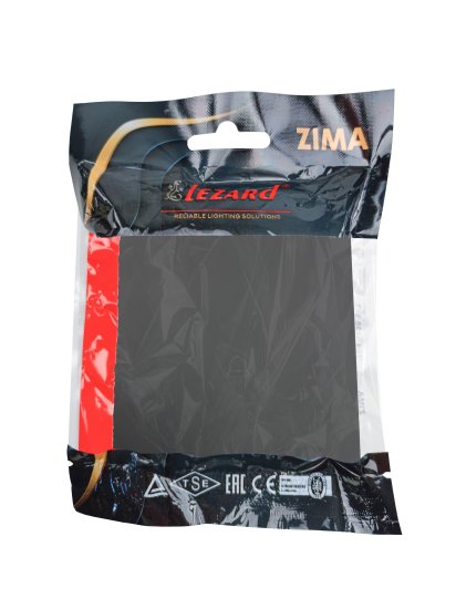 Кнопка для дверного звонка проводная Lezard Zima цвет черный бархат