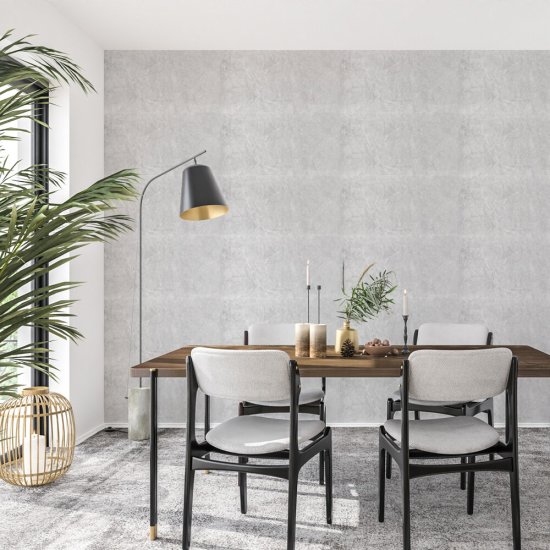 Панель самоклеящаяся ПВХ 600х300х2 мм Grace Нова Ирис серый мрамор 1,08 кв.м (6 шт.)