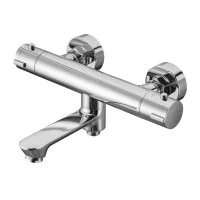 Смеситель для ванны термостатический Swedbe Mercury хром с коротким изливом без лейки