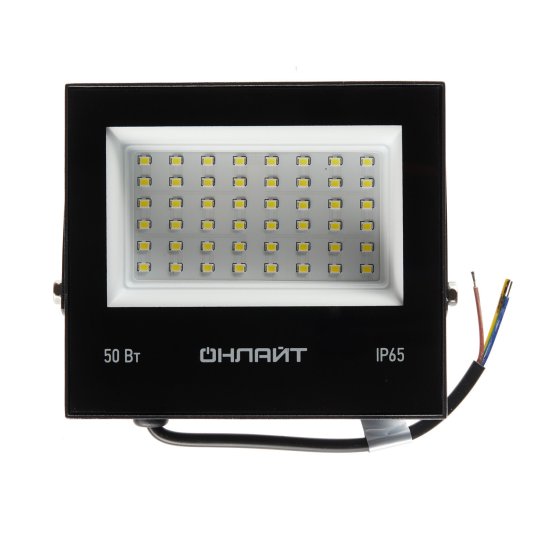 Прожектор светодиодный Онлайт OFL 6000К 50 Вт IP65 черный