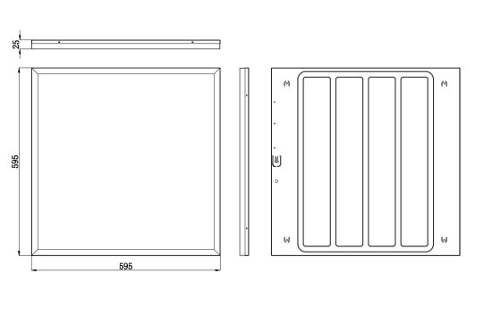 Панель светодиодная Эра SPO-1-40-4K-M 595x595 мм опал 4000К IP40