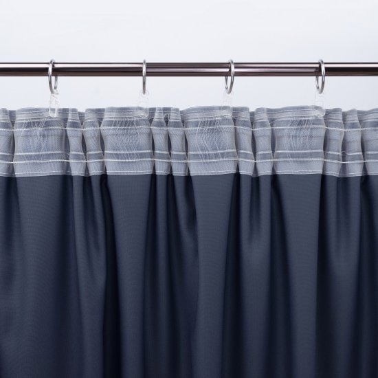 Штора на ленте со скрытыми петлями KREAFORTA Рим 200x310 см цвет темно-синий