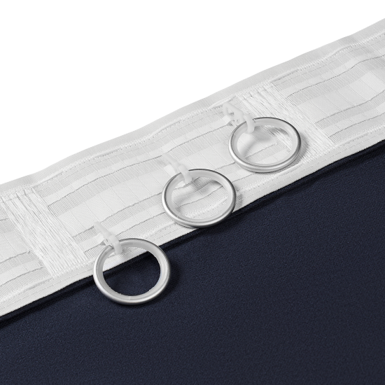 Штора на ленте со скрытыми петлями KREAFORTA Рим 200x310 см цвет темно-синий