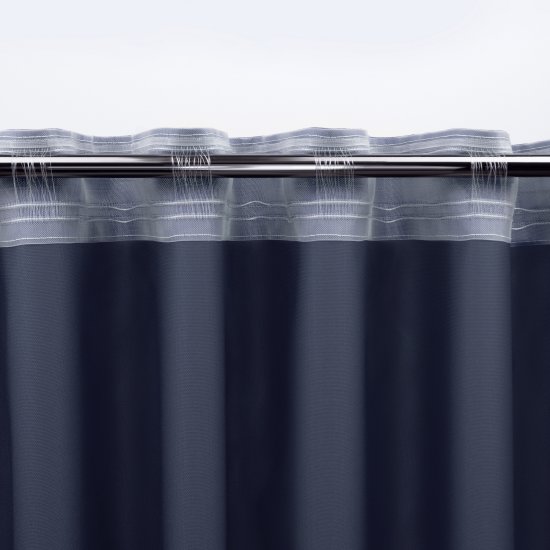 Штора на ленте со скрытыми петлями KREAFORTA Рим 200x310 см цвет темно-синий