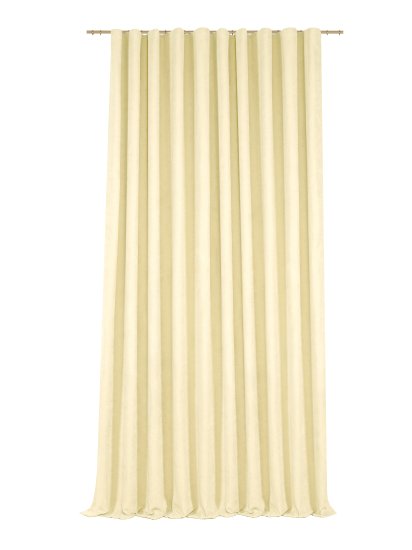 Штора на ленте Эбби 160x280 см цвет молочный