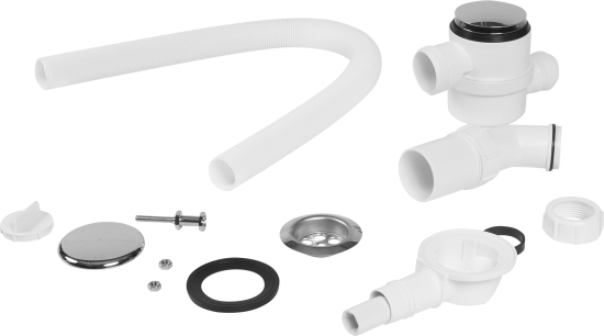 Сифон для ванны McAlpine клик-клак длина перелива 700мм MRB12-PB