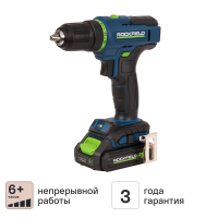 Дрель-шуруповерт аккумуляторная Rockfield RF2002K, 20 В Li-ion 2x2 Ач
