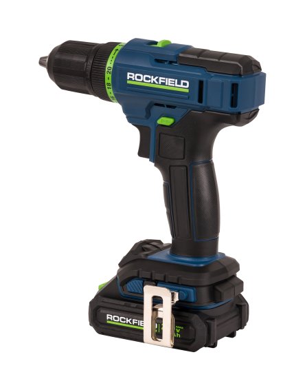 Дрель-шуруповерт аккумуляторная Rockfield RF2002K, 20 В Li-ion 2x2 Ач