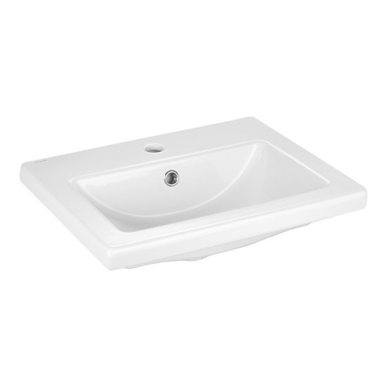 Комплект тумба с раковиной Ulitka Parus 50 см напольная черная (74104501/Como 50)