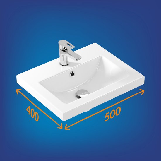 Комплект тумба с раковиной Ulitka Parus 50 см напольная черная (74104501/Como 50)