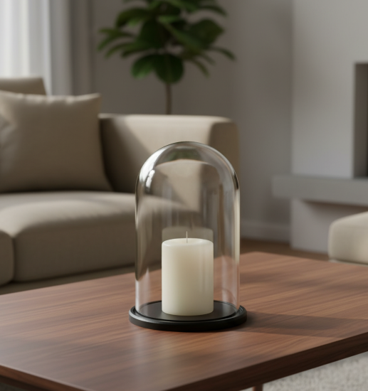 Ваза с подставкой Evis Венсан стекло цвет 25 см