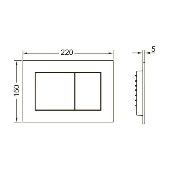 Инсталляция Tece base 2.0 для подвесного унитаза с кнопкой хром со звукоизоляцией (9400412)