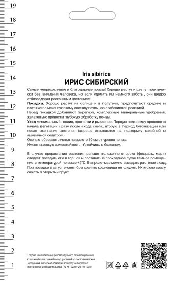 Ирис сибирский «Хэвинг Фан»