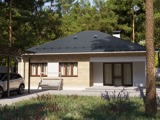 Планка карнизная 100x65 мм 2 м 0.4 мм RAL 7024 графит