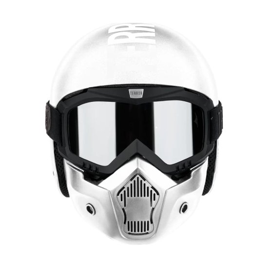Шлем TERROR aviator kit white, размер m (56-59) цвет белый