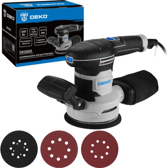 Эксцентриковая сетевая шлифмашина DEKO DKG600