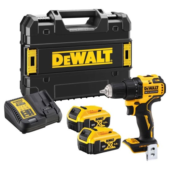 Аккумуляторная бесщеточная дрель шуруповерт Dewalt DCD708P2T