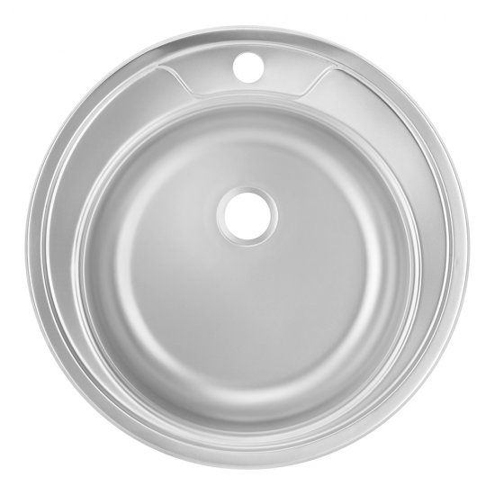 Мойка для кухни Ukinox Nord d50х14 см врезная сталь (Nr D500 (0,4))