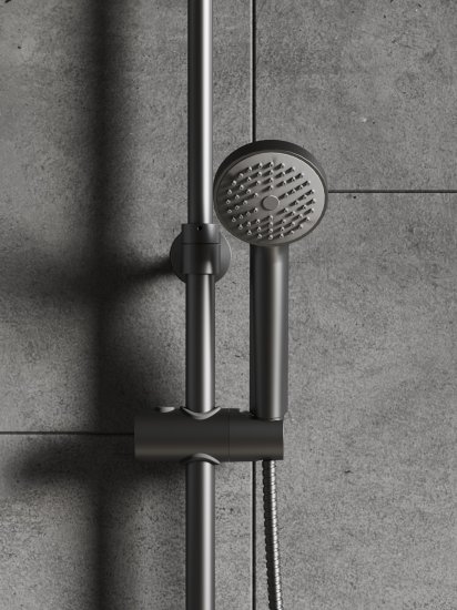 Душевая система Esko Marburg STMB54G со смесителем 3 режима цвет графит