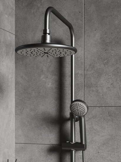 Душевая система Esko Marburg STMB54G со смесителем 3 режима цвет графит