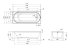 Ванна AM.PM Moxie W9MA-170-070W-A2ROFL с каркасом и сифоном акриловая 170x70 см