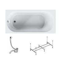 Ванна AM.PM Moxie W9MA-150-070W-A2ROFL акриловая 150x70 см каркас и сифон в комплекте