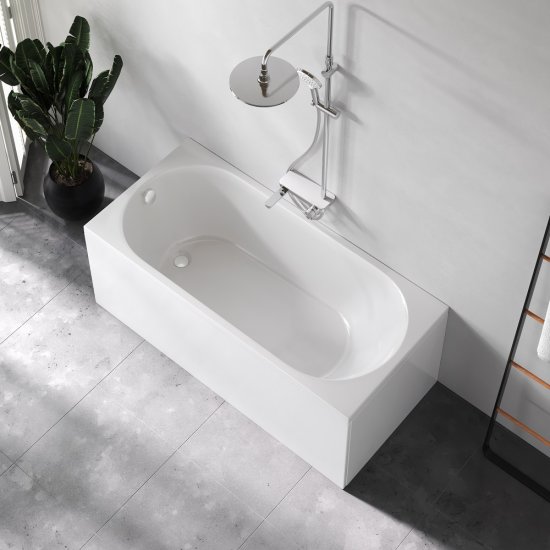 Ванна AM.PM Moxie W9MA-150-070W-A2ROFL акриловая 150x70 см каркас и сифон в комплекте