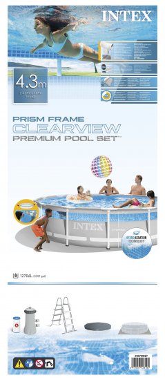 Каркасный бассейн Intex Prism 4.27x1.07 м 12706 л