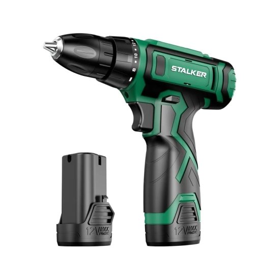 Аккумуляторная дрель шуруповерт ALTECO STALKER D12 Li X2