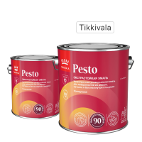 Эмаль универсальная стойкая Tikkivala Pesto 90 База A белая глянцевая 2.7 л