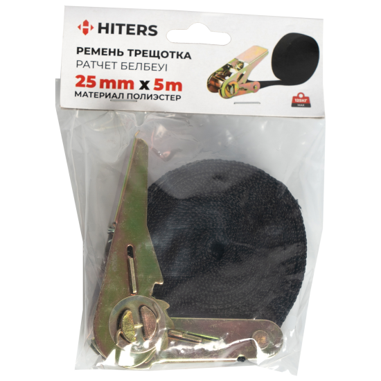 Строп с пряжкой с захватом ТОР1000 CR04 5 м полиэстер цвет черный