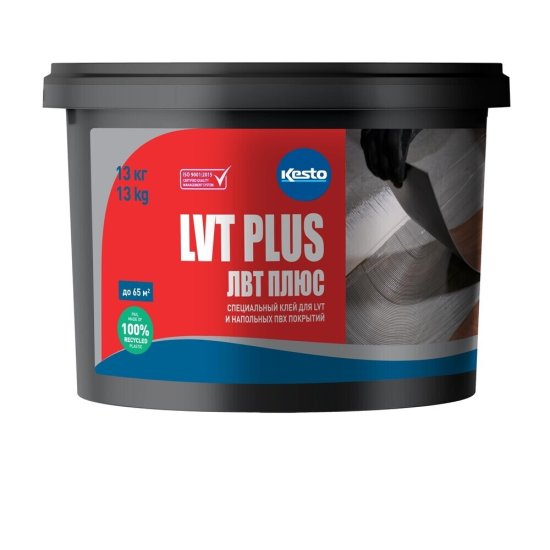 Клей акриловый для ПВХ и LVT плитки Kesto LVT Plus 13 кг