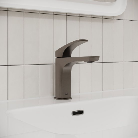 Смеситель для раковины Iddis Lahta LAHGM00i01 однорычажный цвет графит матовый