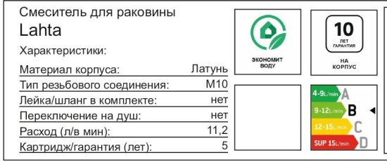 Смеситель для раковины Iddis Lahta LAHGM00i01 однорычажный цвет графит матовый