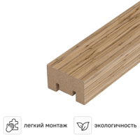 Рейка Stella Милана МДФ цвет пекан 2700x30x20 мм