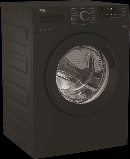 Стиральная машина Beko WSRE6512ZAA, 6 кг цвет черный