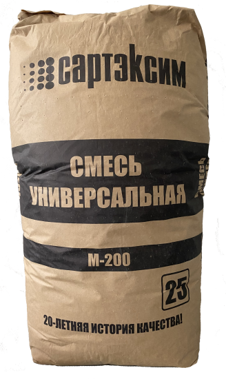 Смесь цементно-песчаная М200 (ЦПС) Сартэксим 25 кг