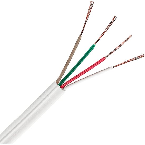 Провод телефонный ELTROS ШТПЛ-4x0,12, бухта 100м, белый