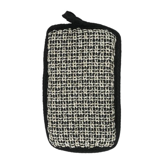 Объемная мочалка Банные штучки мозаика 10x15x2.5 см, medium
