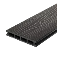 Террасная доска ДПК Decking цвет Жженый кедр 3000x150x24 мм двусторонняя вельвет/структура дерева 0.45 м²