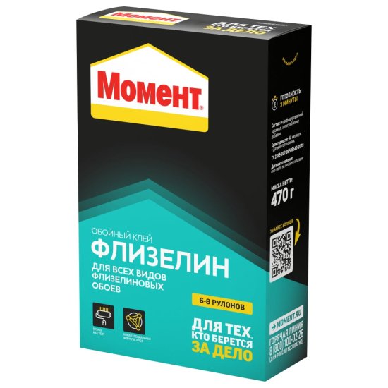 Обойный клей МОМЕНТ Флизелин