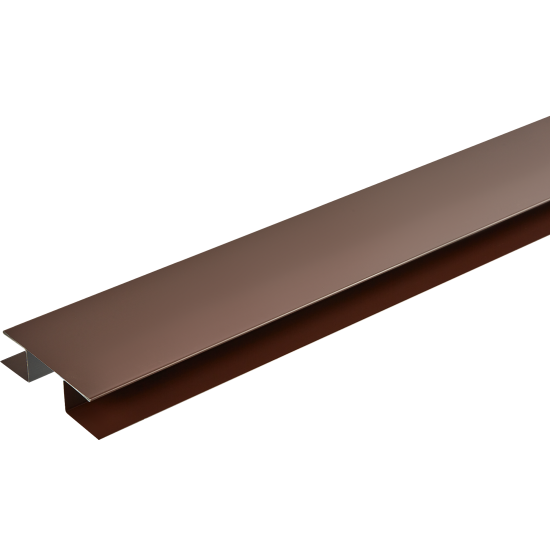 Планка H-образная RAL 8017 цвет шоколад 2 м